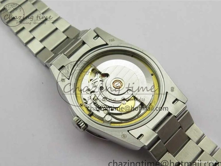 0517 SmoothTexture Day-Date 36mm 128239 SS Crystal BP Best Edition Black MOP Crystal Marker Dial on SS President Bracelet A 2681